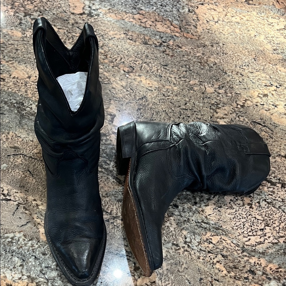 Wrangler Black Heeled Boots for Women